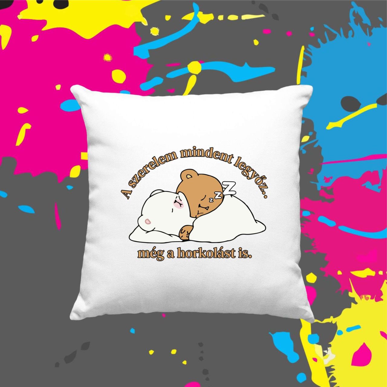 A szerelem mindent legyőz - Kocka párna