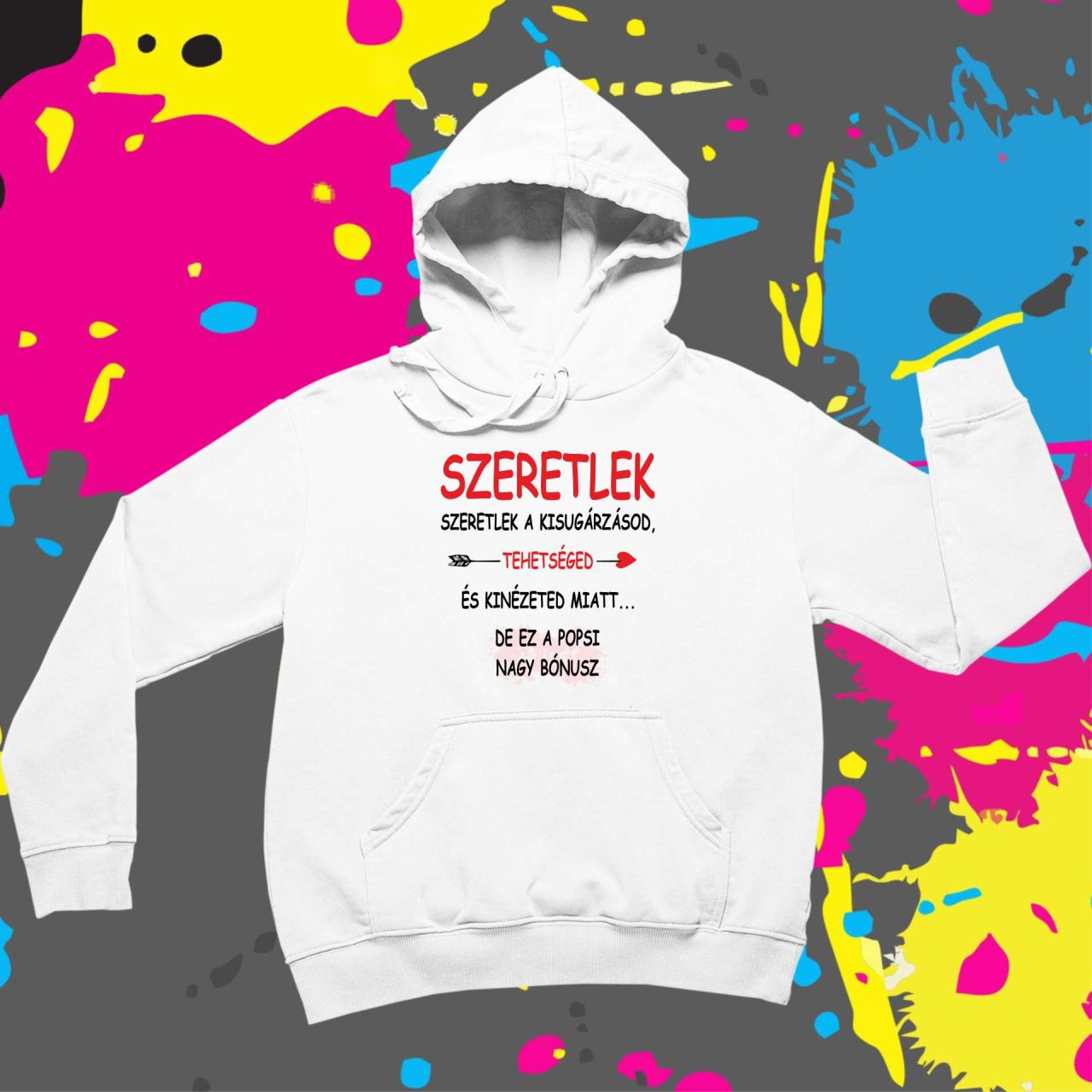Bónusz popsi - Kapucnis pulóver