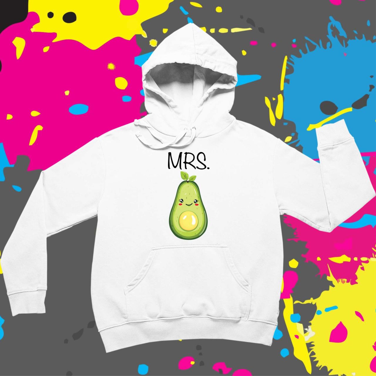 Mrs. Avokádó - Kapucnis pulóver