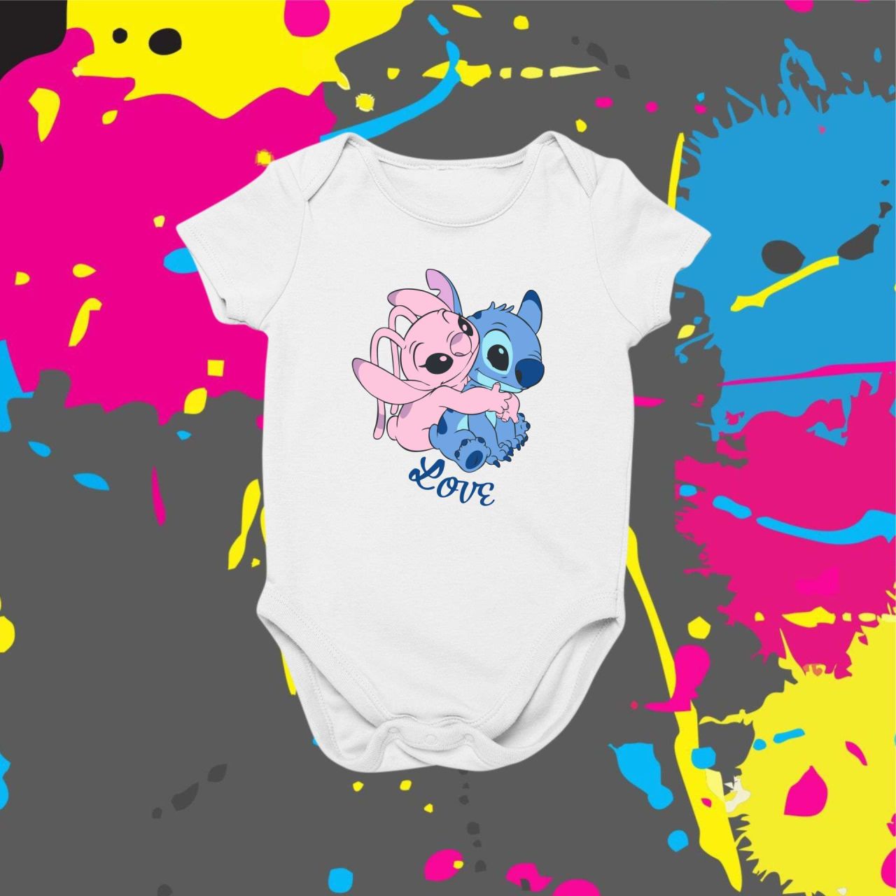 Stitch and Angel love! - Baby body
