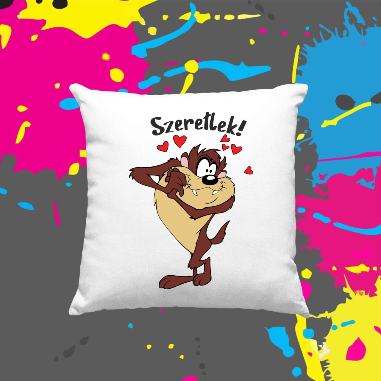 Szeretlek! - Kocka párna