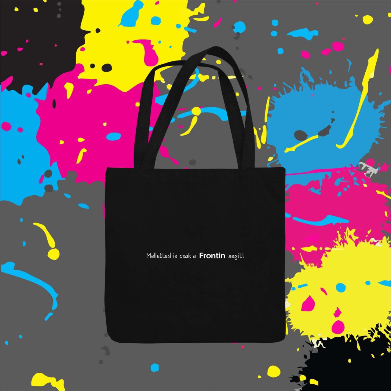 Melletted is! - Vászontáska