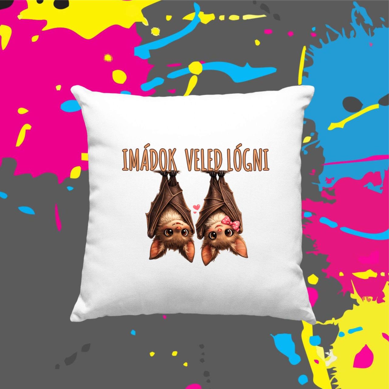 Imádok veled lógni - Kocka párna