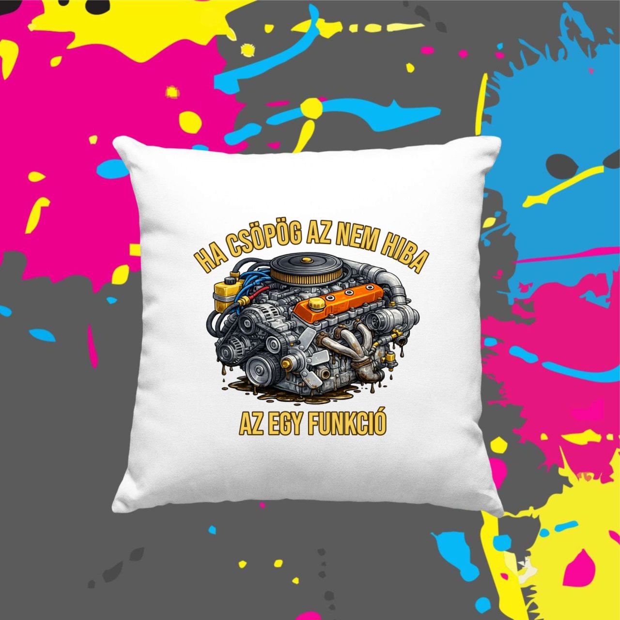 Ha csöpög az nem hiba - Kocka párna