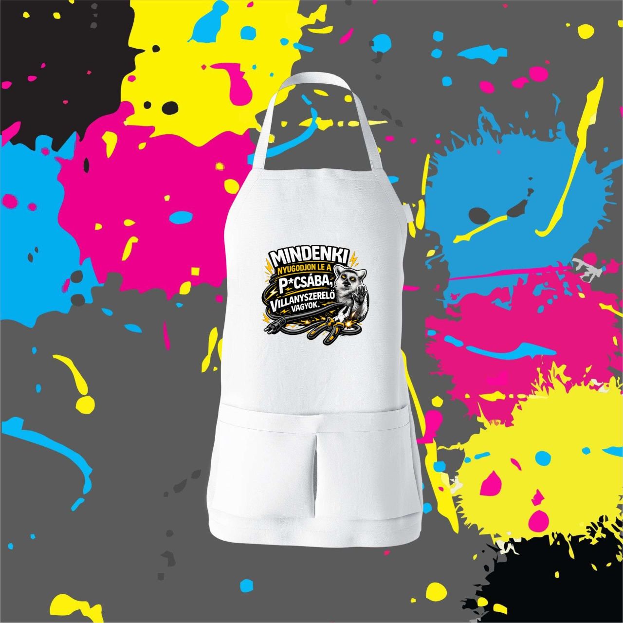 Mindenki nyugodjon le villanyszerelő - Kötény