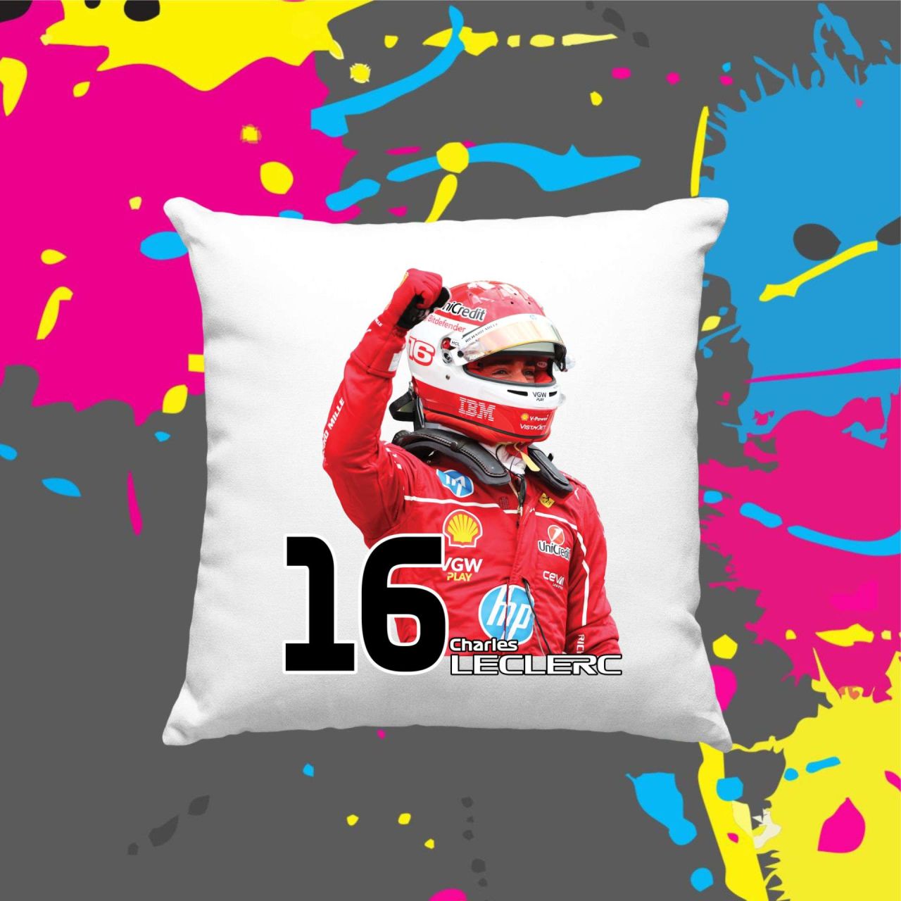 F1 Charles Leclerc 2026 - Kocka párna