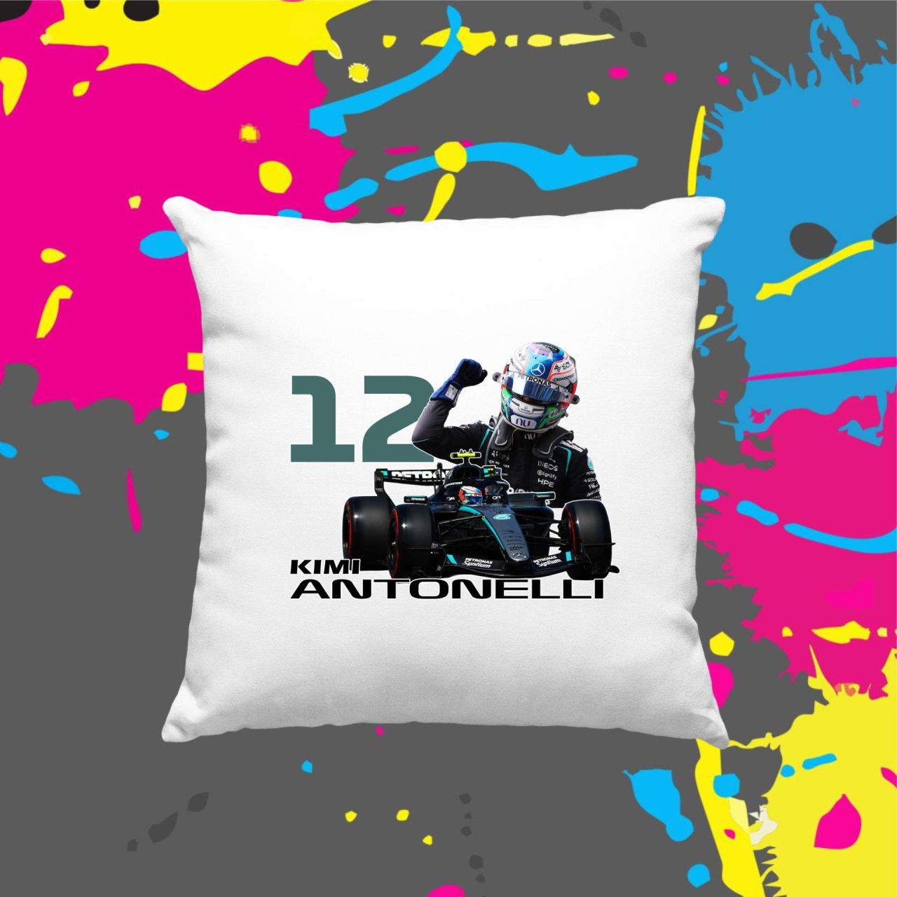 F1 Kimi Antonelli 2026 - Kocka párna