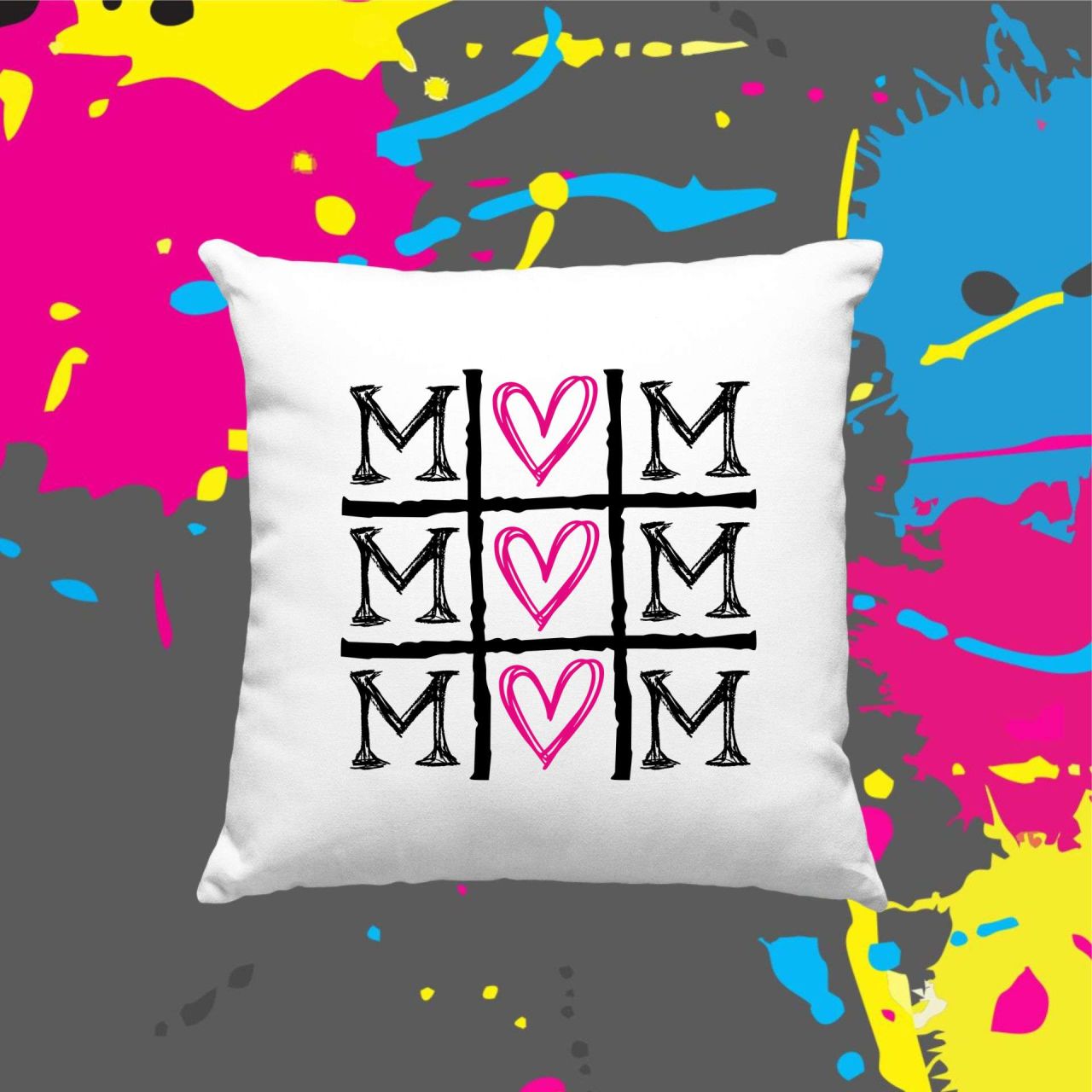 Mom amőba - Kocka párna