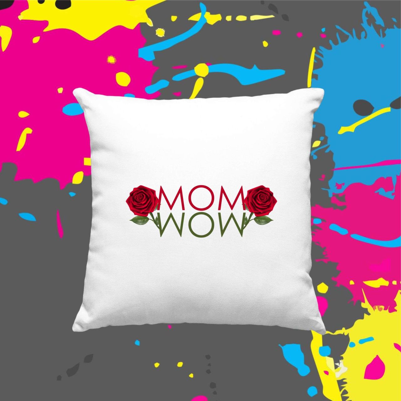 Mom wow - Kocka párna