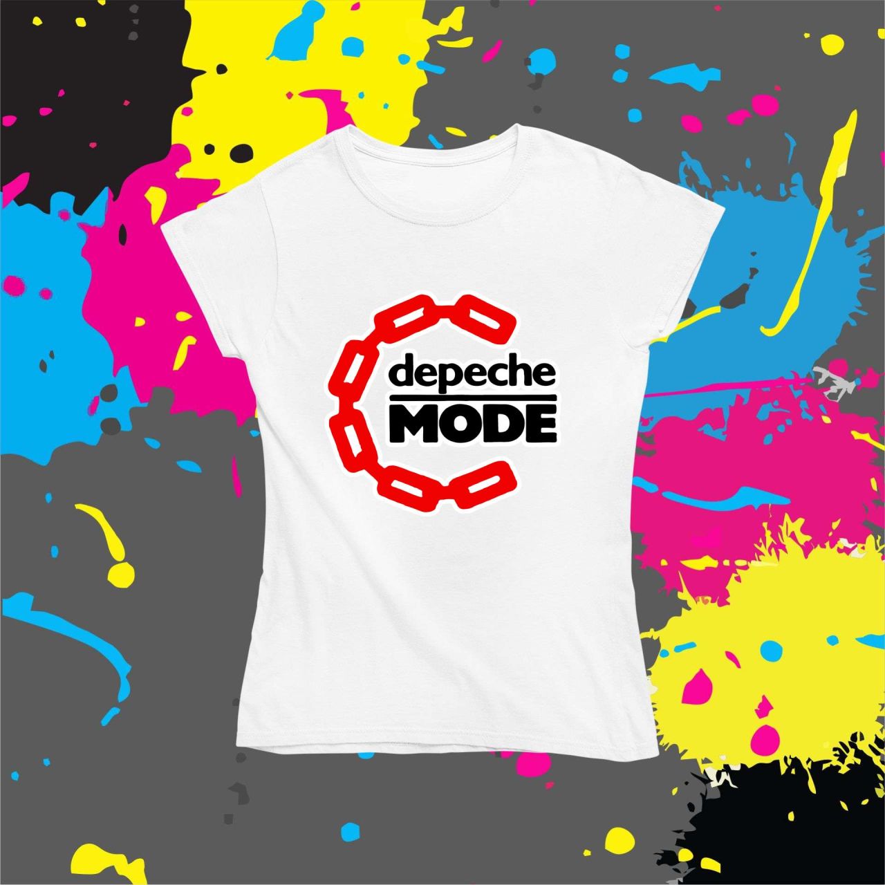 Depeche Mode láncos - Női póló