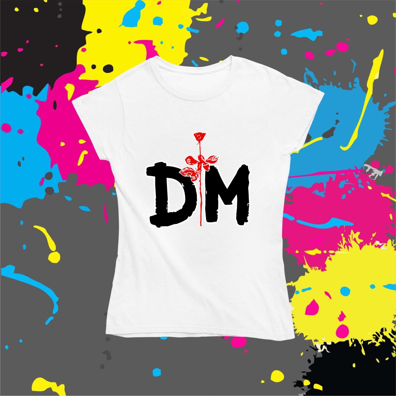 Depeche Mode rózsás - Női póló