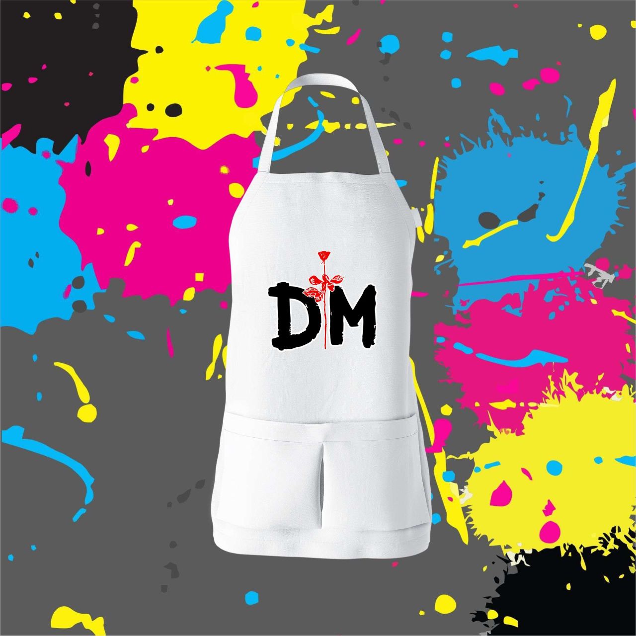 Depeche Mode rózsás - Kötény