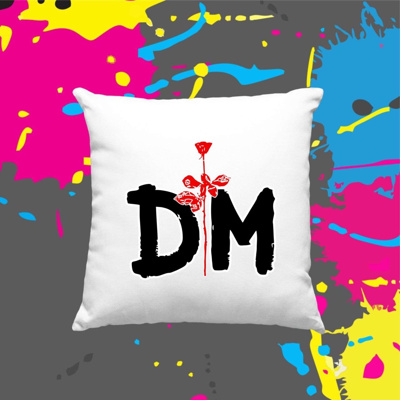 Depeche Mode rózsás - Kocka párna