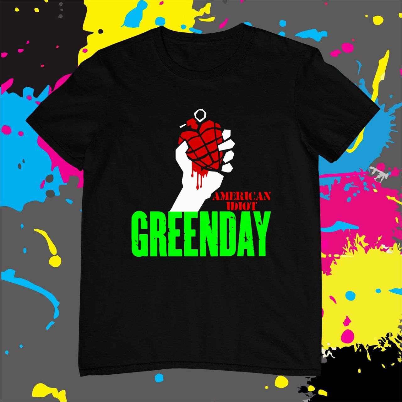 GreenDay American idiot - Férfi póló