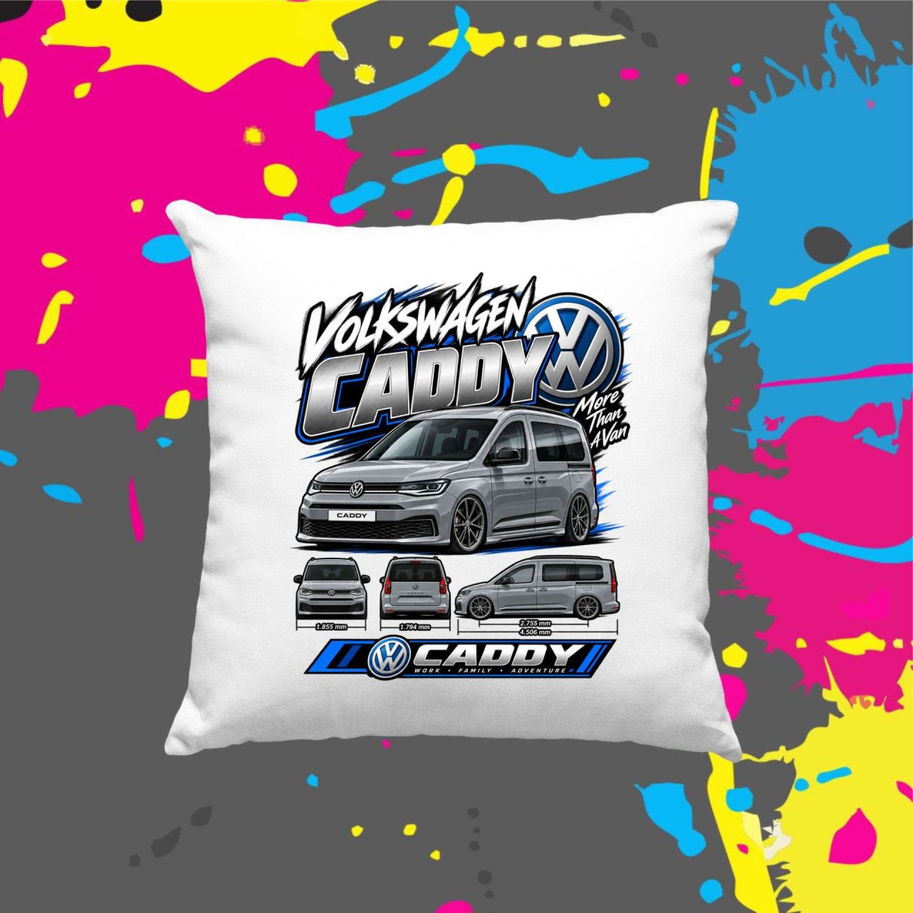 Volkswagen Caddy - Kocka párna