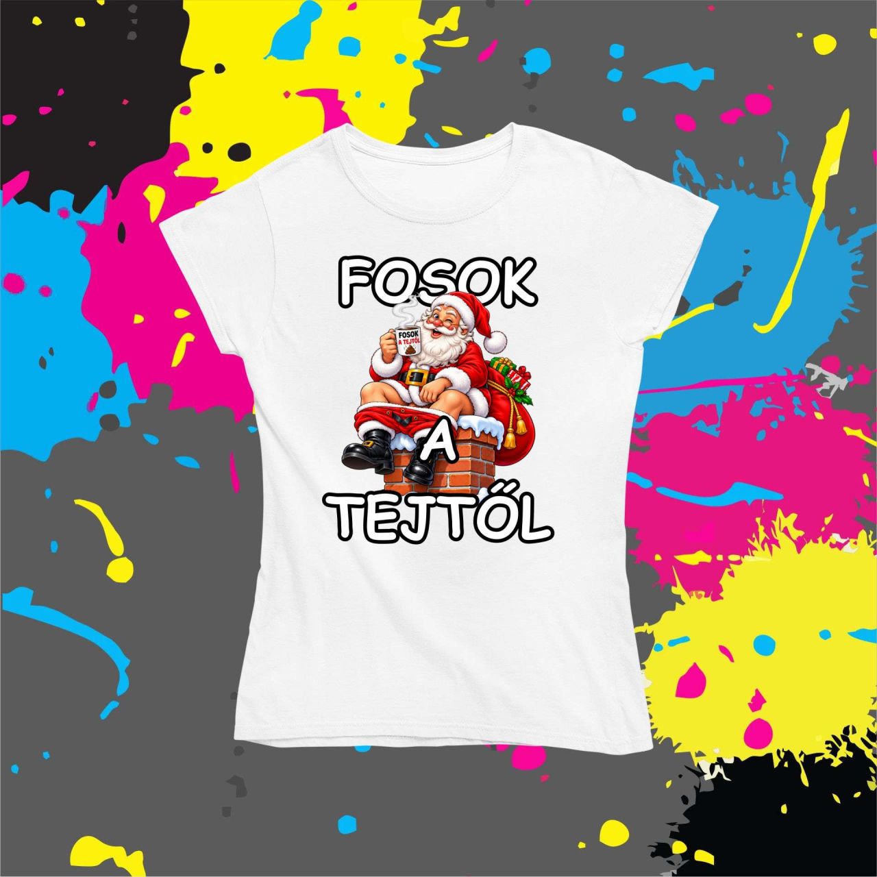 Fosok a tejtől  karácsonyi - Női póló